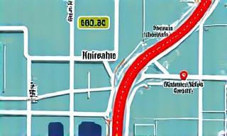 Bild: Eine Karte mit einer optimierten Route, die Mautstraßen vermeidet