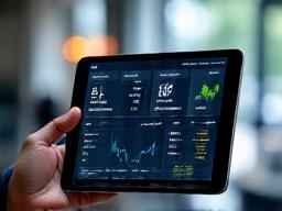 Bild: Ein Tablet mit einer Telematik-Dashboard-Ansicht und einem LKW-Symbol