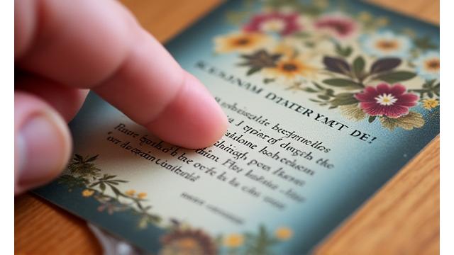 Ein aufgehobenes Vignetten-Trägerpapier mit dem unteren Abschnitt