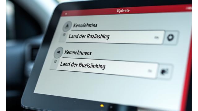 Eingabefelder für Kennzeichen und Land der Zulassung